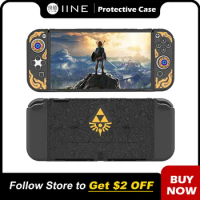 IINE Switch Shockproof TPU Case Cover Console White Protective Case Compatible Nintendo Switch OLED
