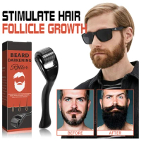 Natural Men Beard Growth Roller Kit Men'S Oil Nourishing Enhancer Spray Anti Hair Loss With