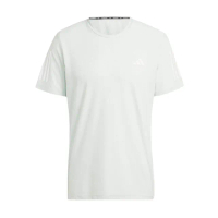 【adidas 愛迪達】OTR B Tee 男 短袖 上衣 運動 慢跑 路跑 反光 訓練 吸濕排汗 透氣 淡綠(IN1504)
