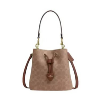 Coach Rowan Bucket Bag Signature Canvas Tan/Brown Brown