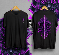 Kaos Distro Original Model Purple Ronin Combed Lembut Combed Lembut Panjang Sablon Oversize Pria Baj