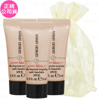 GIORGIO ARMANI 超持妝絲絨水慕斯粉底 SPF20 試用品 (#3)(5ml)*3旅行袋組(公司貨)