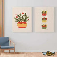 Hiasan DInding Ruang Tamu Bunga Shabby Chic Dekorasi Rumah Minimalis Lukisan Bunga FLO 1