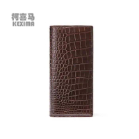 KEXIMA gete new import true crocodile leather wallet men long More screens wallet thin fashion wallet Card package