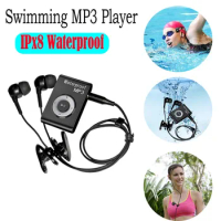 Mini IPX8 Waterproof Swimming MP3 Player 4GB Stereo Music MP3 Walkman FM Radio Sports Running HiFi Stereo Music Headphone
