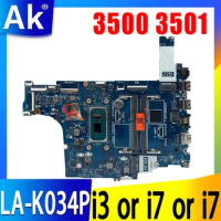 GDI4A LA-K034P For Dell Vostro 3500 3501 Laptop Motherboard i3-1115G4 i5-1135G7 i7-1165G7 CPU CN-03TNDR 03TNDR 0FTXD9 0F3DD5