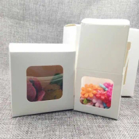 20pc Jewelry Gift Packaging Box Multiple Size Diy Gift Box With Window Black White Gift Packing Boxes Brown Kraft Boxes5