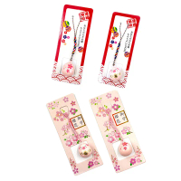 Chuông Âm Nước Daruma Nhật Bản Thiết Kế Hoa Anh Đào Charm Chuông Kín Đóng Chuông Âm Nước Daruma Lợn