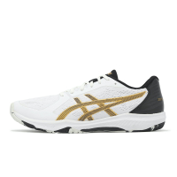 Asics 桌球鞋 Dynafeather 男鞋 白 黑 金 支撐 室內運動 運動鞋 亞瑟士 1073A064101