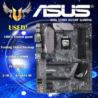 Used Asus ROG STRIX B250F GAMING Desktop Motherboard Socket LGA 1151 DDR4 B250 SATA3 USB3.0