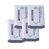 4Pcs NP-BX1 NP BX1 Camera Battery Pack for SONY DSC RX1 RX100 RX100iii M3 M2 RX1R WX300 HX300 HX400 HX50 HX60 GWP88 PJ240E AS15