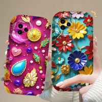 เคสโทรศัพท์สำหรับ TECNO TECHNO POVA 6 PRO 5G วัสดุ TPU ซิลิโคนนิ่ม ดีไซน์ดอกไม้น่ารัก กันกระแทก เหมา