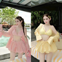 sét bộ đồ nữ áo trong bara mix áo khoác tay dài chất xốp xinh xắn phối quần đùi trẻ trung cho nàng đ