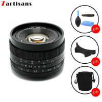 7artisans APS-C MF 50mm F1.8 Lens for Large Aperture Humanities Photography with Sony E A6000 Fujifilm XF Canon EOS-M M43 Mount