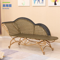 藤椅 休閒椅 沙發椅 躺椅 復古貴妃藤編沙發休閑躺床花園陽臺庭院藤椅酒店室內外游泳池躺椅 八折減免 特價出 可開發票