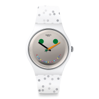 Swatch 耶誕限量錶 ISIDOR 耶誕雪人限量版手錶-41mm