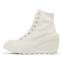 Converse 休閒鞋 Chuck 70 De Luxe Wedge HI 女鞋 米白 厚底 高跟 1970 帆布鞋 A06479C