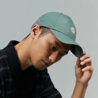 【Dickies】男女款森林綠純棉品牌Logo刺繡棒球帽｜DK008220H15(帽子)
