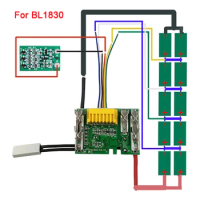 Lithium-Ion Battery PCB Board Circuit Board For Makita 18V 3Ah 6Ah BL1830 BL1815 BL1845 BL1860 BL1850 194205-3 LXT400