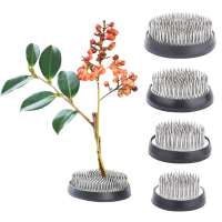 Đế Chân Đế Hoa Ikebana, Hình Ếch Hoa Ikebana Tròn, Làm Bằng Thép Không Gỉ, Dụng Cụ Ghim Ếch Hoa Để C