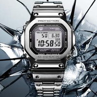 【CASIO 卡西歐】G-SHOCK 全金屬 太陽能 電波藍牙多功能腕錶(GMW-B5000D-1)