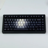 129 Keys Gray White Black Featured Keycaps English Cherry Profile PBT Dye Sublimation Mechanical Keyboard Keycap For MX Switch
