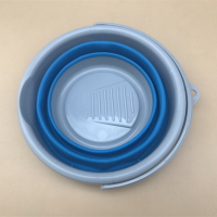 塑料多層折疊打水桶 硅膠圓形釣魚桶 方形大桶洗車水桶帶活動提手