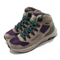 【MERRELL】戶外鞋 Ontario 85 Mesh 運動 女鞋 登山 越野 耐磨 黃金大底 防水 麂皮 灰 紫(ML500126)