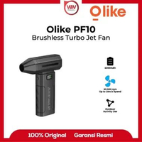 Olike Mini Fan PF10 Kipas Angin Blower Kecepatan Tinggi 80.000 RPM 6 Speed Adjustable & Batterai Bes