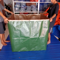 Terpal kolam ikan UK 1x1x1 Type bahan A20 korea