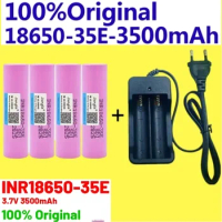 2024 Free Shipping Original 18650 Battery 3500mAh 25A Discharge INR18650 35E 3500mAh Rechargeable Battery for Toy Screwdrivers