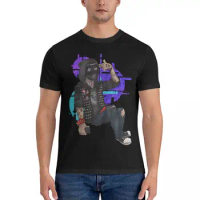 Leisure Game T-Shirts for Men Crew Neck Pure Cotton T Shirt W-Watch Dogs ꬆLegion Short Sleeve Tees Classic Tops