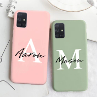 Personalized Custom Name Case For Samsung Galaxy A14 A34 A54 A12 A52 A52S 5G A51 A71 S23 S22 S21 S20 FE Ultra S10 Silicone Cover