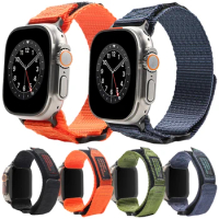 Nylon Sport Woven Design Straps for Apple Watch Band Ultra 8 49mm outdoors bracelet iWatch Series 7 6 SE 5 3 41mm 45mm 40mm 44mm