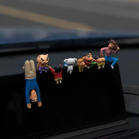 Hiasan Kereta Api Comel, Crayon Shinchan, Angka Anti-Gelincir untuk Papan Pemuka Wanita, Aksesori Ke