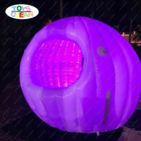New LED inflatable DJ booth Inflatable Studio Booth Inflatable Igloo dome tent