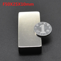 16pcs 50*25*10 Neodymium Magnet Rare Earth Magnets 50x25x10 Very Powerful Block Magnets 50mm x 25mm x 10mm