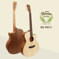 【保固+免運】Benson BG-PM1C 木吉他 民謠吉他 合板之王 雲杉面板 缺角吉他 台灣品牌 40吋