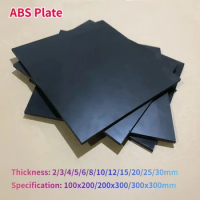 1Pcs 100x200/200x300/300x300mm Black ABS Plate Plastic Sheet Advertising Board Hard Board Thick 2//3/4/5/6/8/10/12/15/20/25/30mm