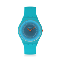 【SWATCH】Swatch SKIN超薄系列手錶 RADIANTLY TEAL 男錶 女錶 手錶 瑞士錶 錶(34mm)