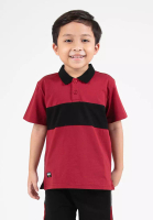 FOREST Forest Kids Premium Weight Cotton Stretchable Polo T Shirt Kids | T Shirt Baju Budak Lelaki - FK20259-56Maroon