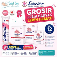(GROSIR 12PCS) KAPAS SELECTION Facial Cotton Kotak 35gr 50gr 75gr Kapas Round 80pcs - Kapas Pembersi