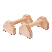 Wood Parallettes Pine Wood Push-up Bar Multi Specification Anti Crack Useful Hexagons Design Parallettes Bar