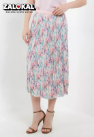 Uptown Girl Flo Print Pleat Skirt