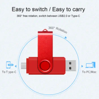Type-C High-speed USB2.0 Flash Drive OTG Pen Memory Stick 128GB 64GB 32GB USB Disk for Android PC/Car/TV