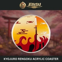 Aesthetic Japanese Katana Art Drink Coaster Rengoku