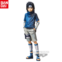 Bandai Original Naruto Grandista Uchiha Sasuke Comic Color Movable Figure Model Collectible Toy Holiday Gift