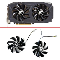 NEW 2PCS PLA09215B12H 85MM 4PIN Cooling Fan For Powercolor RX 580 Red Dragon 8GB RX480 470 Graphics Card Fan replacement GPU fan