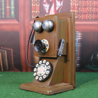 歐式復古電話機裝飾品模型創意家居擺件服裝店柜臺擺設攝影道具