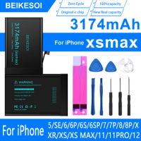 BEIKESOI Battery for iphone xs max High Capacity Bateria For iPhone XS MAX Original IC chip battery